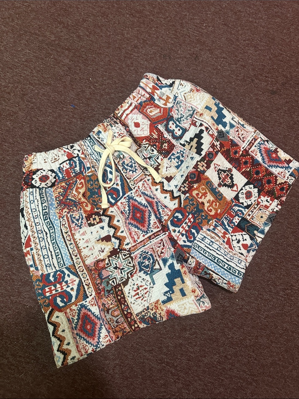 Pacsun Boho Patterned Drawstring Shorts